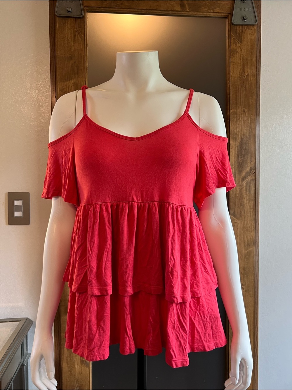 Torrid Babydoll Super Soft Cold Shoulder Top
